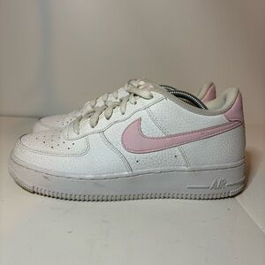 Nike Air Force 1 Low Girls Sz 6 Y Women 8 Pink Athletic Shoes Sneaker CT3839-107